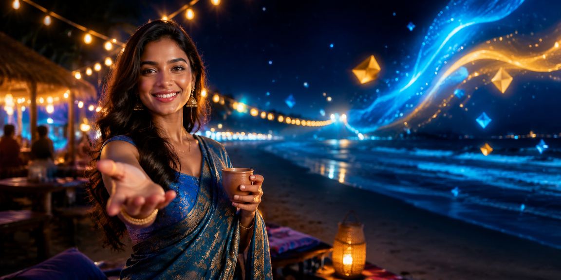 কক্সবাজারের সৈকতে মোবাইলে পেমেন্ট করছেন একজন