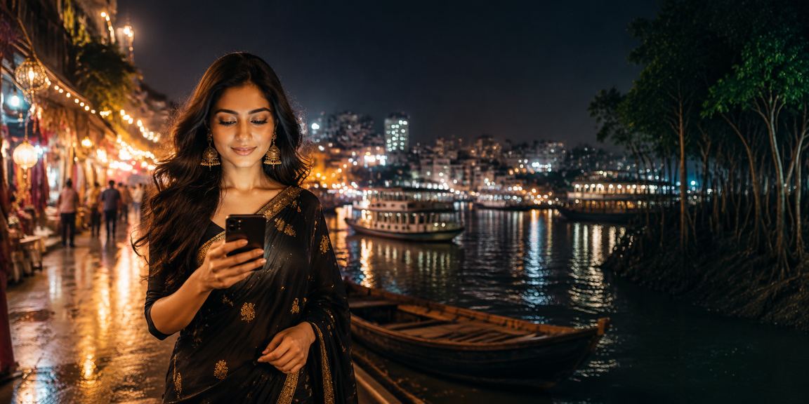 ঢাকার নাইট মার্কেটে মোবাইলে বেটিং করা হচ্ছে
