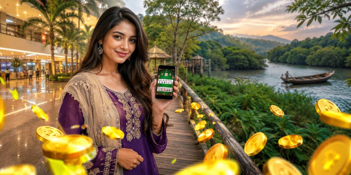 সুন্দরবনের চা বাগানে কার্ড গেমের দৃশ্য